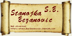 Stanojka Bežanović vizit kartica